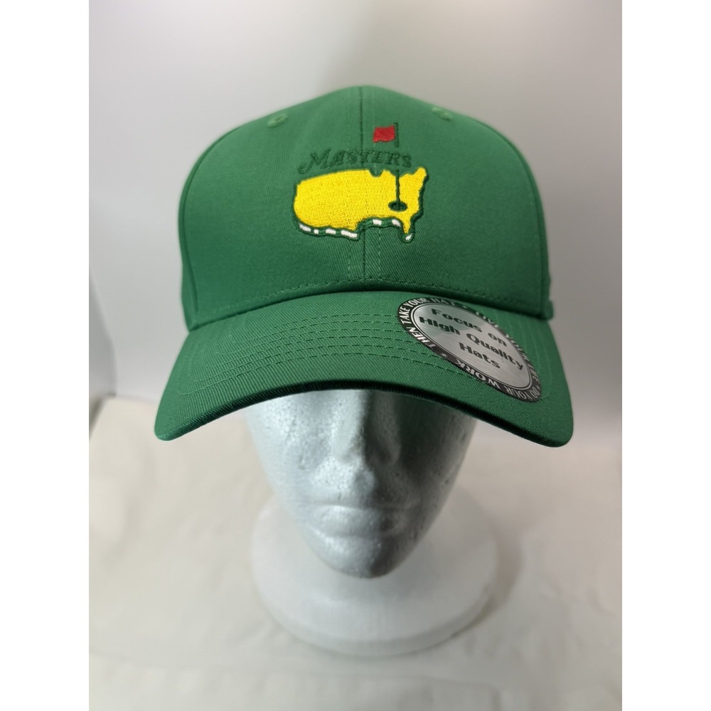 New Masters Golf Tournament Green Hat Embroidered Adjustable Size - Picture 5 of 10